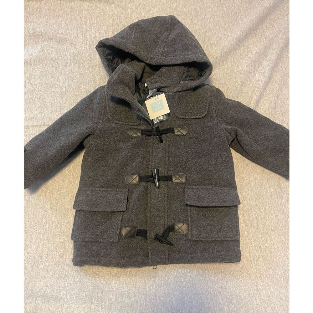 Janie and Jack Charcoal Kids Pea Coat